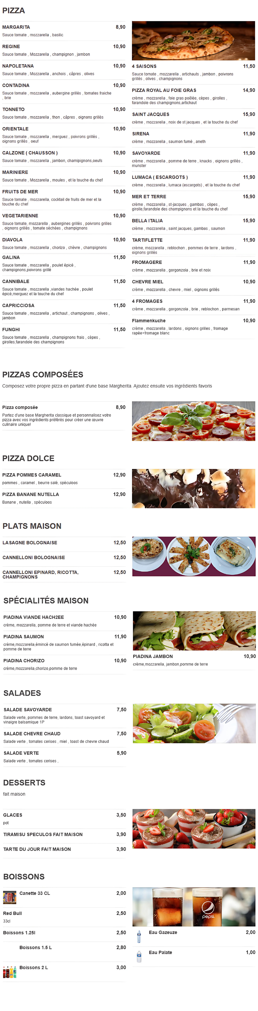 Menu King Pizza 54